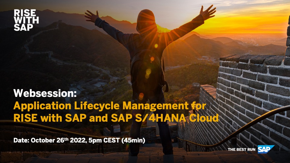 SAP provides Application Lifecycle Management (ALM) support to ensure that customers can implement and operate their SAP solutions better. This session will show the importance of ALM and provide an overview of the different options. Learn how to accelerat